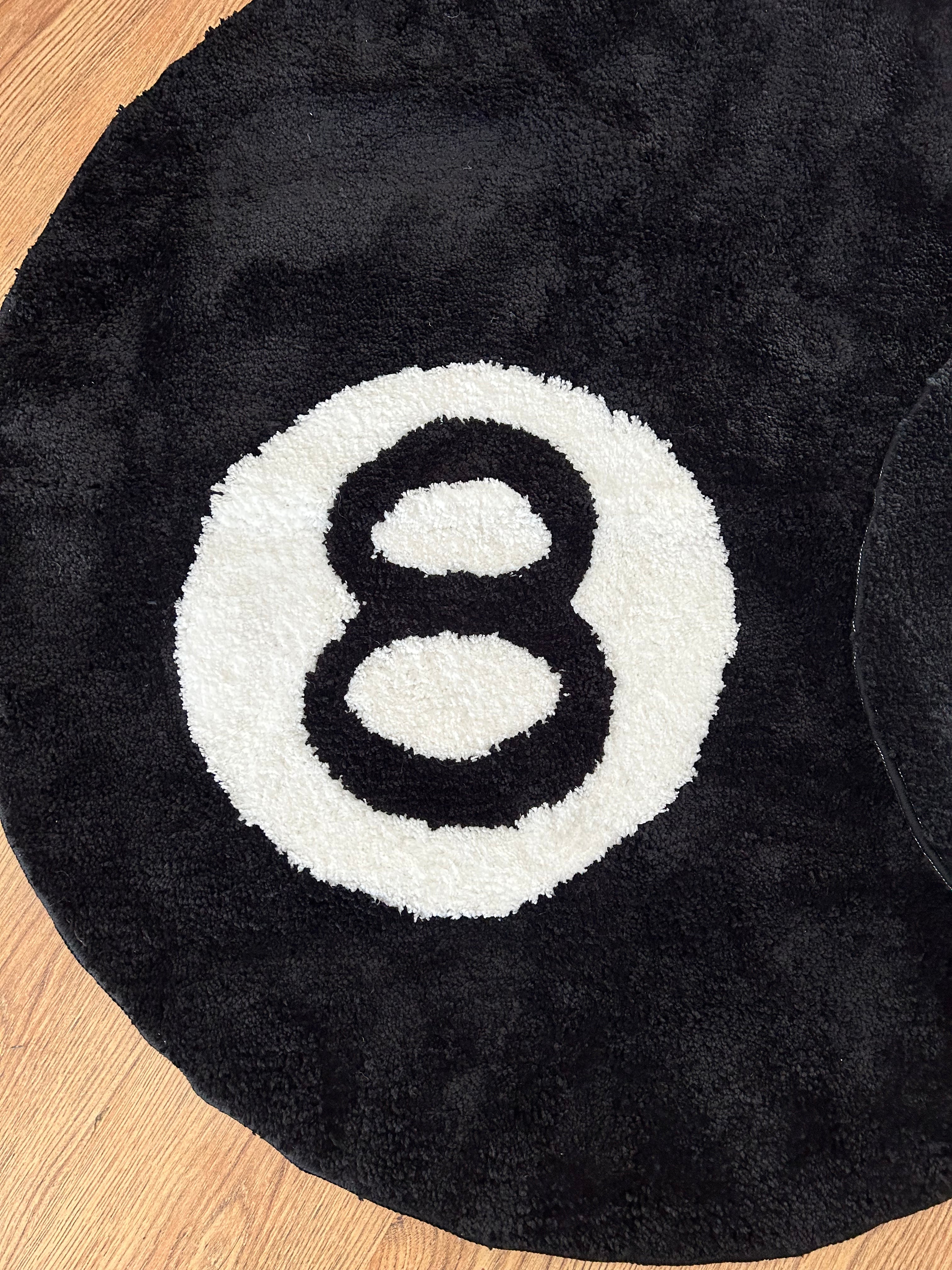 超希少）STUSSY 8 BALL RUG BLACK-